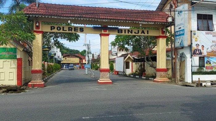 Polres Binjai yang berada di Jalan Sultan Hasanuddin, Kelurahan Satria, Kecamatan Binjai Kota, Kota Binjai, Sumatera Utara.