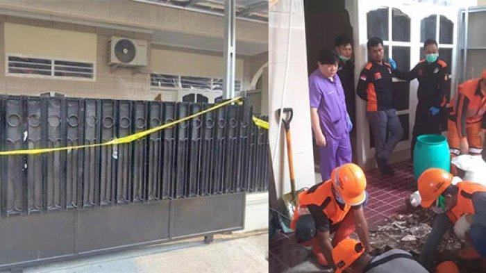 Polres Metro Jakarta Pusat menggelar olah tempat kejadian perkara (TKP) di rumah kontrakan yang dijadikan lokasi praktik aborsi di Jalan Mirah Delima, Sumur Batu, Kemayoran, Jakarta Pusat, Senin (3/7/2023).