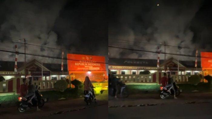 Polresta Deliserdang mengalami Kebakaran Rabu, (14/8/2024) malam.