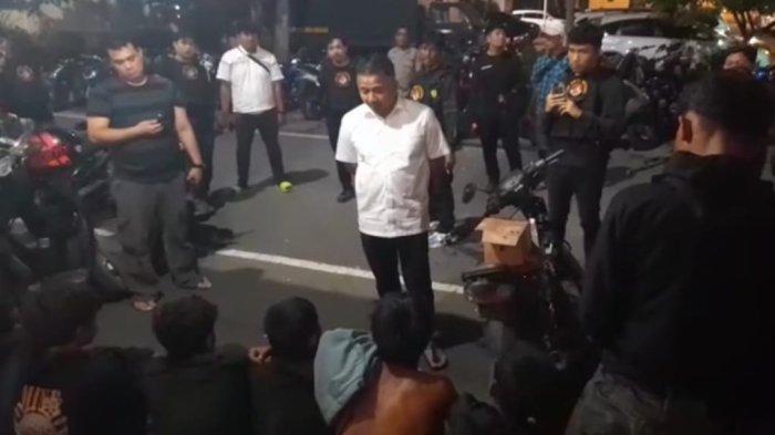 Polrestabes Medan Menangkap 9 Anggota Geng Motor Bersenjata Tajam di Kota Medan
