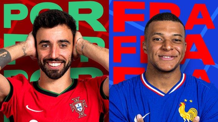 Jadwal 8 besar Euro 2024 Portugal vs Prancis