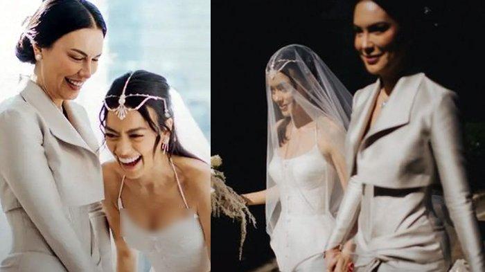 Potret Tampilan Anggun Sophia Latjuba di pernikahan Eva Celia. Kabar bahagia datang dari pasangan musisi Eva Celia dan Demas Narawangsa yang baru saja resmi mengucap ikrar suci pada Jumat, 3 Juni 2022 di Gereja Katedral, Jakarta Pusat.