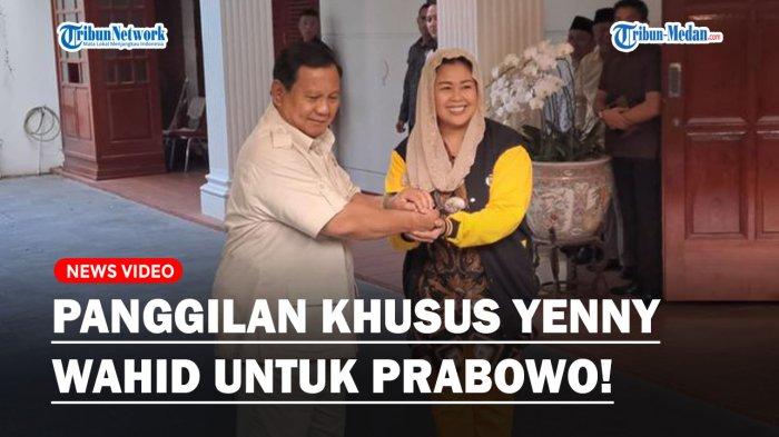 Ketum Partai Gerindra Prabowo Subianto menerima kunjungan Yenny Wahid, Rabu (6/9/2023).