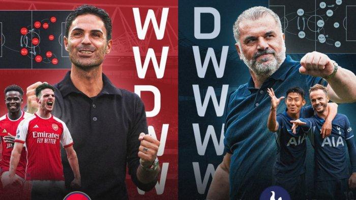 Big Match Liga Inggris antara Arsenal vs Tottenham pekan ke-6 berlangsung Minggu (24/9/2023)