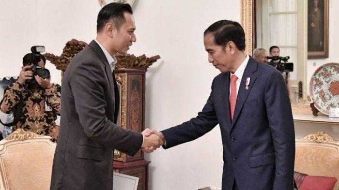 Presiden Jokowi melantik AHY sebagai Menteri ATR/BPN, Rabu (21/2/2024).