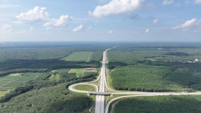 Ruas Tol Kuala Tanjung - Tebingtinggi - Parapat Khususnya Seksi 3-4 Tebingtinggi - Serbelawan - Sinaksak, Selasa (10/9/2024) siang.