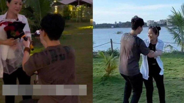Pria muda yang melamar kekasihnya usianya 17 tahun lebih tua