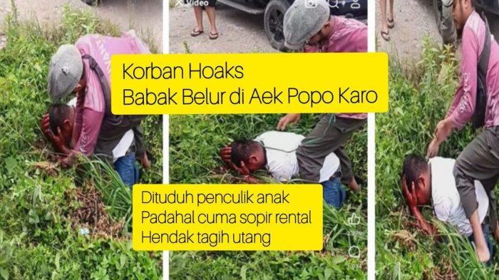 Pria bernama Tahan Sagala luka parah dihajar warga di Aek Popo, Merek, Karo, pada Rabu (5/2/2025) pagi. Dia dituduh menculik anak padahal cuma menemani customer menagih utang.
