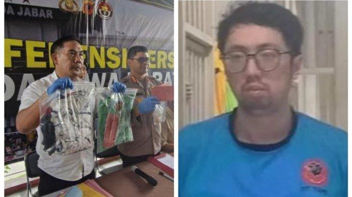 BARANG BUKTI - Pihak Ditreskrimum Polda Jabar menunjukkan barang bukti kasus pencabulan terhadap seorang keluarga pasien RS Hasan Sadikin Bandung yang dilakukan Dokter PPDS Unpad Priguna Anugerah (31), Rabu (9/4/2025).  (Tribun Jabar/Muhamad Nandri Prilatama)