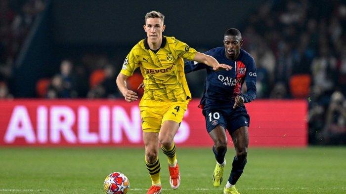 Borussia Dortmund berhak lolos Final Liga Champions karena menang agregat 0-2 dari PSG.