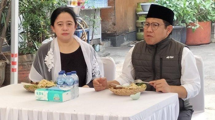Ketua DPP PDI Perjuangan Puan Maharani dan Ketua Umum PKB Muhaimin Iskandar alias Cak Imin