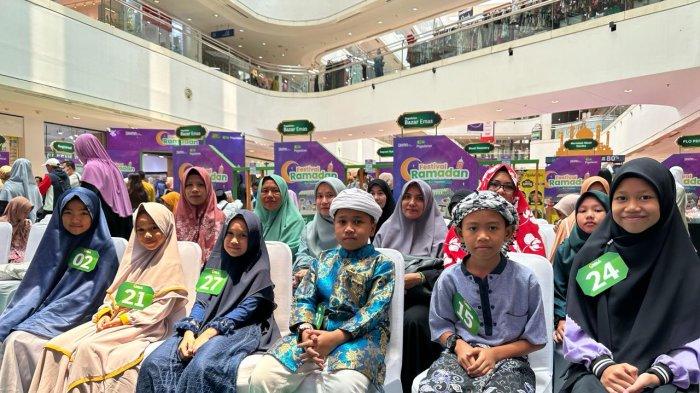 Puluhan dai cilik tampak bersemangat mengikuti lomba yang yang digelar Pegadaian Medan.