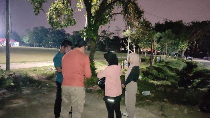 Putria Rahmadhani Lubis, warga Jalan Karya Selamat, Medan Johor kehilangan sepeda motor saat diparkirkan di taman Cadika, Medan Johor, Selasa (16/7/2024).