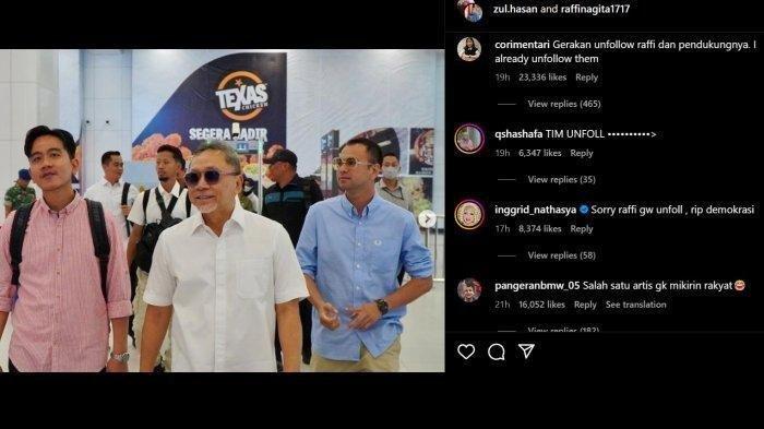 RAMAI Ajakan Unfollow Raffi Ahmad,Suami Nagita Sibuk Kawal Gibran saat Rakyat Demo Tolak RUU Pilkada