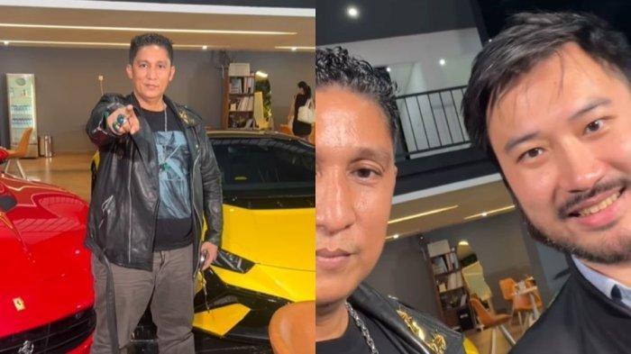 GANTI SHOWROOM: Rudy Salim menantang Firdaus Oiwobo untuk menukar separuh gunungnya dengan semua mobil di showroom. Namun, Oiwobo menolak karena alasannya tak sepadan.