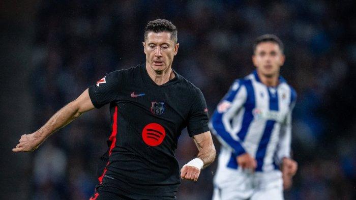 Barcelona menelan kekalahan atas Rea Sociedad 0-1 di Liga Spanyol 2024-2025, Senin (11/11/2024)
