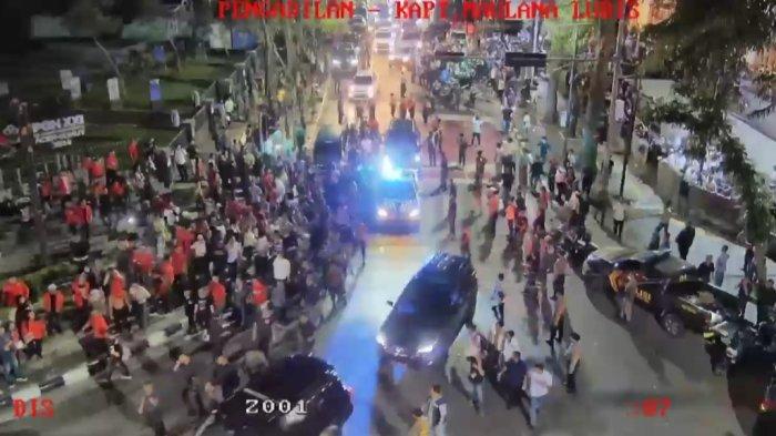 Rekaman CCTV kericuhan usai debat calon Gubernur Sumatera Utara, Rabu (7/11/2024). /HO. 