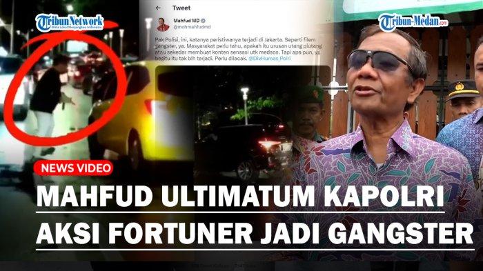 Respon Menohok Mahfud Md Lihat Aksi Sopir Fortuner Rusak Mobil Pakai