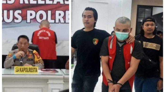 Polisi telah menangkap Daniel Sihombing (24), pelaku pembunuh Resti Widia (30), wanita yang yang ditemukan jenazahnya di dalam lemari kosan di Kota Jambi. Daniel Sihombing merupakan teman kencan korban, Resti Widia, warga asal Banten. (Istimewa/Tribun Jambi)