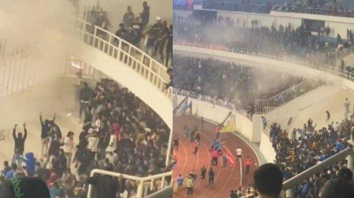 Insiden ricuh pada laga PSIS Semarang vs Persib Bandung pada lanjutan pekan ke-9 Liga 1 2023/2024 di Stadion Jatidiri, Semarang - kemenangan Persib akan dibayar sanksi Komdis PSSI