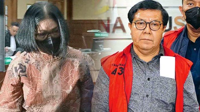 Rita Sidauruk, sosok istri hakim Pengadilan Negeri Surabaya, Erintuah Damanik, muncul di persidangan sang suami, Selasa (7/1/2025). Ternyata Rita Sidauruk pernah menukarkan valuta asing (valas) senilai Rp 1,5 miliar.  (Istimewa)