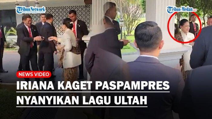 Rombongan Paspampres Bikin Iriana Terkejut Gegara Nyanyikan Lagu Ulang Tahun di Istana