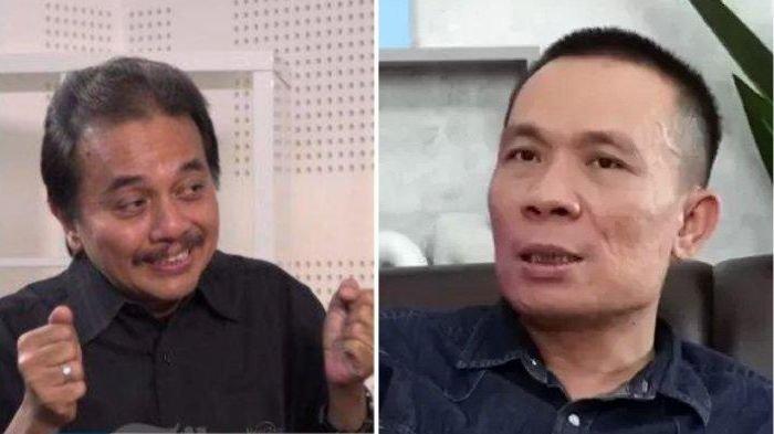 ROY dan RIsmonI - Kolase foto Roy Suryo dan Rismon Sianipar. Keduanya terjerat kasus pencemaran nama baik Jokowi terkait tudingan ijazah palsu  
