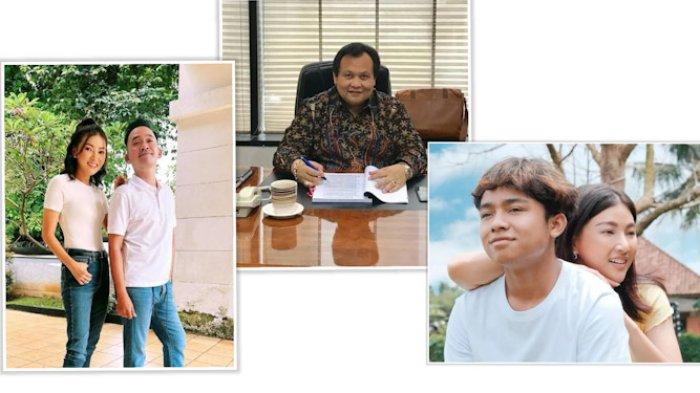 Sarwendah, Ruben Onsu, Minola Sebayang, dan Betrand Peto. (Kolase Tribun Medan)