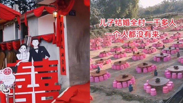 SEDIHNYA Pasangan Pengantin Ini,Gelar Pesta Pernikahan Mewah Tapi tak Ada yang Datang Karena Hal Ini