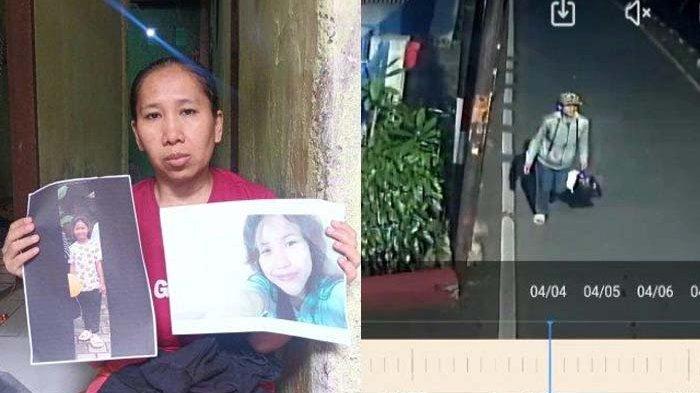 PENCULIK ANAK - Kasini saat menunjukkan foto anaknya, Eva Thalita Zahra (kiri) yang diduga diculik seorang pria tetangganya unit kontrakannya (kanan), Pasar Rebo, Jakarta Timur, Senin (14/4/2025). Pelaku menyuruh korban membawa ponsel orang tuanya