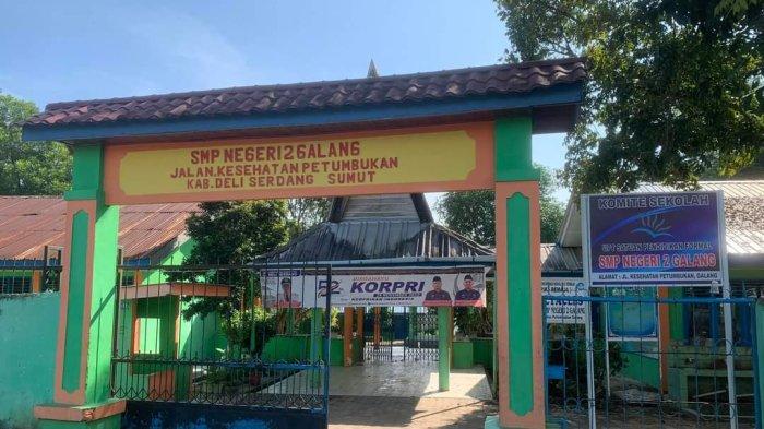 SMP Negeri 2 Galang Kabupaten Deli Serdang di Jln Kesehatan Desa Petumbukan