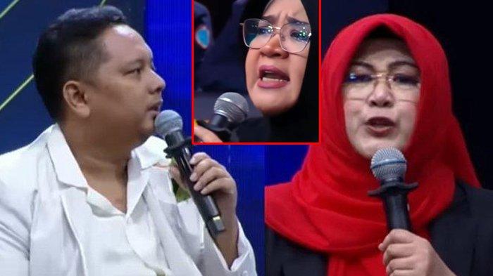 SOAL IJAZAH JOKOWI: Kurnia Tri Royani yang juga sebagai engacara drTifa, ngamuk-ngamuk saat Pitra Romadoni membawa borgol untuk membalas gimmick Roy Suryo soal wayang. Kurnia menuding Pitra tak beretika. Hal ini karena borgol dianggap intimidatif pada para terlapor ijazah Jokowi yang hadir dalam program Rakyat Bersuara. (Kolase Tangkapan Layar Video Youtube)