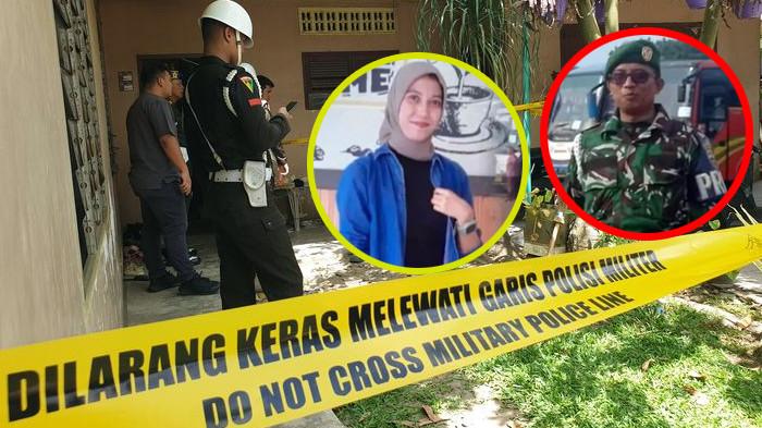 Seorang oknum anggota TNI berpangkat Sersan Mayor (Serma) bernama Tengku Dian Anugerah (Serma TDA) diduga membunuh istrinya, Astri Gustina Ayu Yolanda (35), di halaman rumah mereka di Desa Sei Semayang, Kecamatan Sunggal, Kabupaten Deli Serdang, Sumatera Utara, pada Rabu (23/7/2025) pagi. (KOLASE KOMPAS.COM/GOKLAS WISELY)