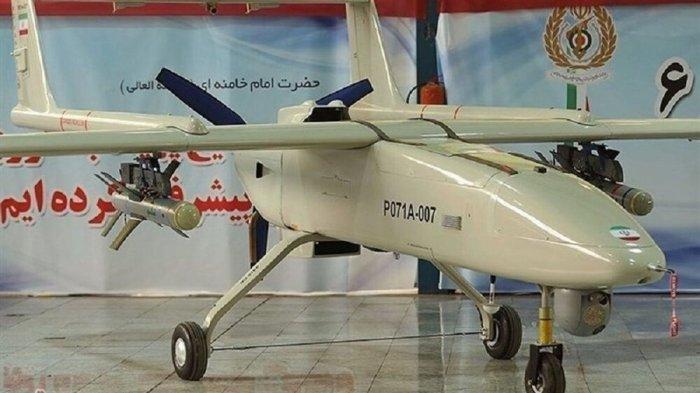 Salah satu drone atau pesawat nirawak buatan industri Iran yang telah diproduksi massal, dan jadi kekuatan dirgantara Iran di masa modern. Rusia dikabarkan tertarik menggunakan drone tempur buatan negara ini.