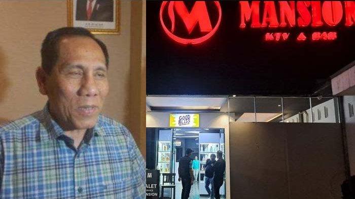 PEMILIK JADI TERSANGKA - Polisi menetapkan pemilik Mansion Executive Karaoke sebagai tersangka kasus pertunjukan tari telanjang dan ladang prostitusi. Polisi menyegel tempat tersebut di Jalan Kyai Saleh, Kelurahan Mugassari, Semarang Selatan, Kota Semarang , Kamis (27/2/2025) malam.