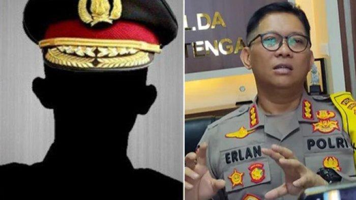 Ilustrasi polisi (kiri)- Kepala Bidang Humas Polda Kalteng Komisaris Besar Erlan Munaji (kanan)