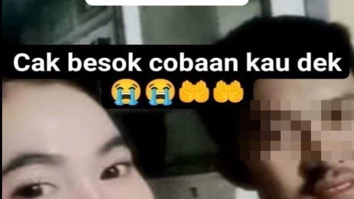 CALON PENGANTIN KABUR - Foto Budi dan Adel yang rencananya akan menikah, tersebar pada Jumat (23/5/2025). Sebelumnya Budi dilaporkan hanyut di Sungai Ogan, namun ternyata kembali ke kediamannya.