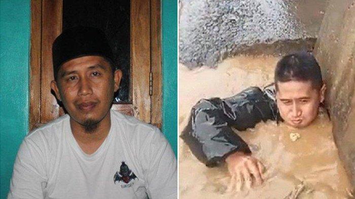 SOSOK Cepi Supriadi,Pak RT Nekat Masuk ke Gorong-gorong saat Banjir Bersihkan Sampah, Aksinya Dipuji