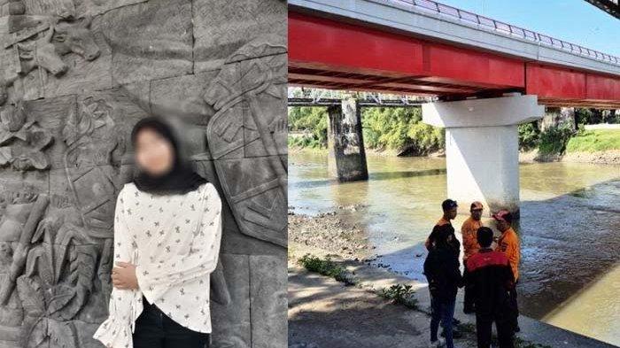 LONCAT DARI JEMBATAN - Sosok Devita Sari Anugraheni, mahasiswi yang nekat loncat dari Jembatan Jurug, Selasa (1/7/2025) siang. Tim SAR Kota Surakarta melakukan pencarian terhadap sesosok perempuan yang terjun ke Sungai Bengawan Solo dari Jembatan Jurug Kota Surakarta, Selasa (1/7/2025).