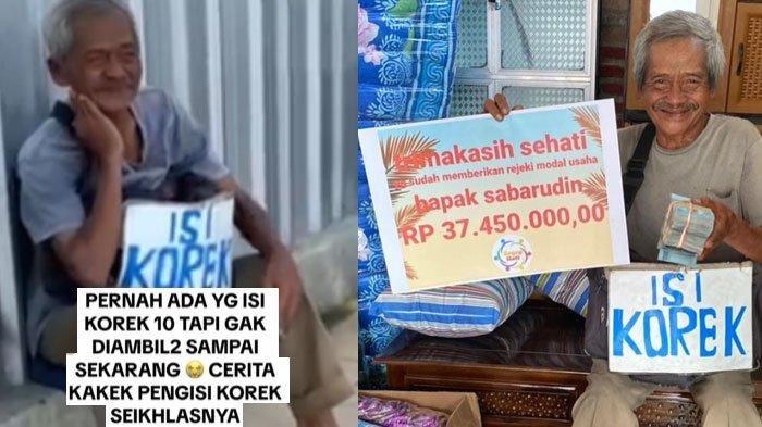 SOSOK Kakek Sabarudin, Jual Jasa Isi Korek Gas Bayar Seikhlasnya, Kini Dapat Donasi Buat Buka Warung
