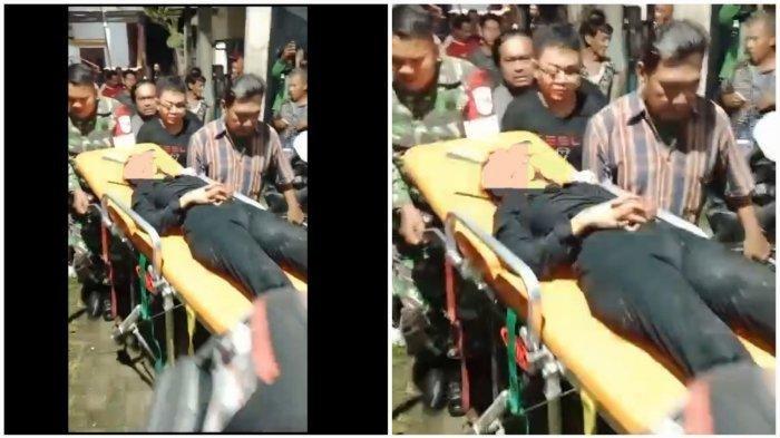 DITUSUK MANTAN PACAR: Korban penusukan  di Jalan Sultan Hasanudin Kelurahan Keturen, Kecamatan Tegal Selatan, Kota Tegal, Kamis (6/3/2025).