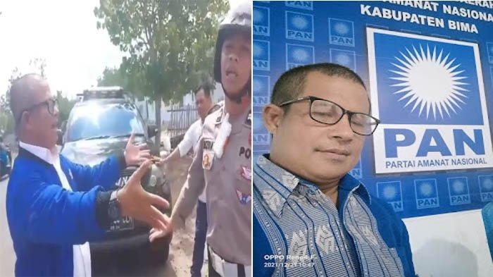 SOSOK Rafidin Anggota DPRD Bima Ngamuk Kena Tilang, Padahal Tak Bawa SIM, Tunggak Pajak, Pelat Mati