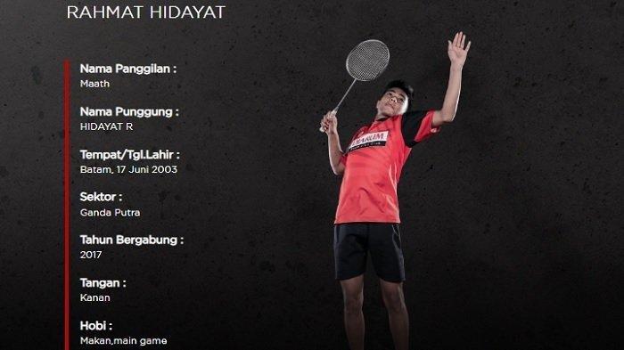 SOSOK Rahmat Hidayat, Pasangan Baru Kevin Sanjaya yang Penuh Prestasi, Karier Cemerlang