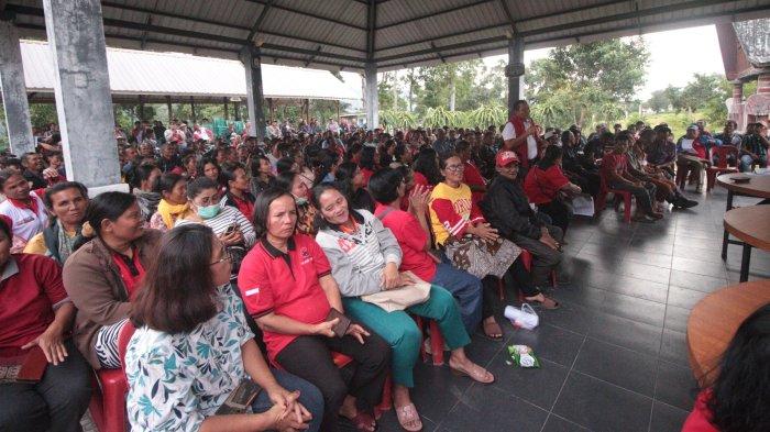 Hari kedua di Kampung Halaman, Rapidin Simbolon temu rindu dengan ratusan orang simpatisan lamanya yang tergabung dalam massa 