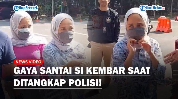 Santainya Si Kembar Pelaku Penipuan Iphone saat Ditangkap Polisi, Pakaian Rihana Rihani Jadi Sorotan