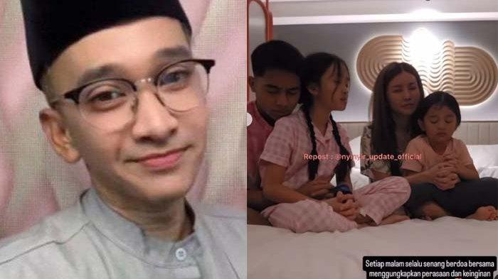 BERDOA BERSAMA: Tangkapan layar Instagram Sarwendah, Selasa (1/4/2025). Sarwendah berdoa bersama anak-anaknya saat Ruben Onsu umumkan jadi mualaf.