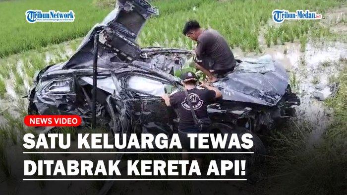 Kronologi Kecelakaan Maut Kereta Api Tabrak Mobil Rush Di Deli Serdang Sekeluarga Meninggal