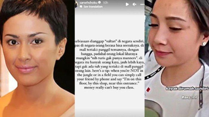 Sentilan pedas Sarah Sechan lihat kelakuan Nagita Slavina yang teriak-teriak di mal Singapura.