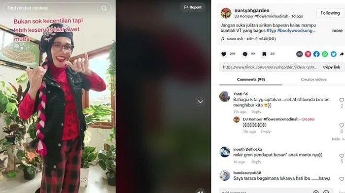 Sering Live TikTok Sambil Joget-joget, Nursyah Dihujat Netizen, Ibu Indah: Kalau Mampu Buat VT Bagus