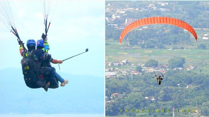 Kolase foto Sibodiala, lokasi yang berada di dataran tinggi yang ada di kawasan Balige. Kini lokasi tersebut juga digunakan sebagai lokasi paralayang.
